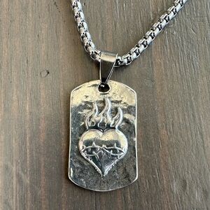COPY - Sterling Silver Sacred Heart